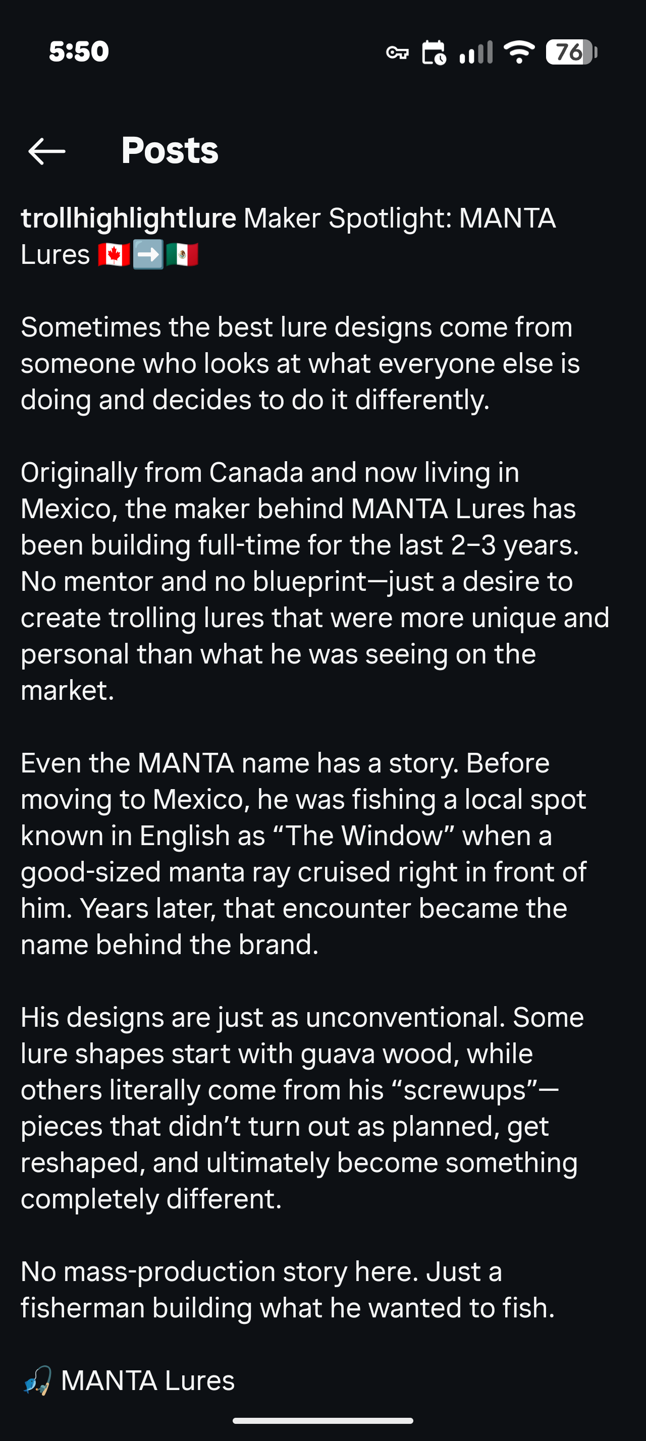 Manta Lures blog